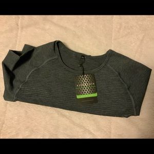 Revival Long Sleep Crop - Charcoal